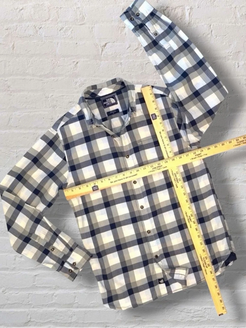 The North Face Men’s Flannel Shirt Plaid Button Down Long Sleeve Size Small